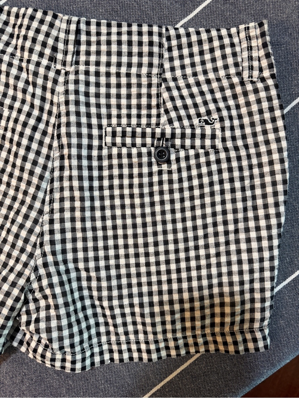 Vineyard Vines Black and White Gingham Bermuda Shorts - Picture 6 of 6